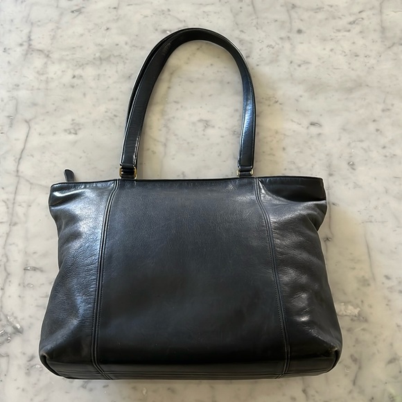 Excellent Condition Vintage Coach Tote Bag Navy Blue 279-2901 - Picture 1 of 13